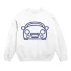 じぇにふぁくとりーの大福みたいなサメ（紺） Crew Neck Sweatshirt