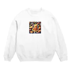 ageha-0238のピクセル食材 Crew Neck Sweatshirt