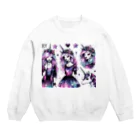 momonekokoのユニコーンGIRL Crew Neck Sweatshirt