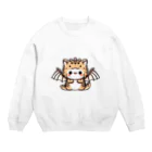 ドラにゃん🐾の豆ドラニャン Crew Neck Sweatshirt