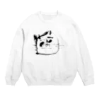 tomorhythmのにやり猫 Crew Neck Sweatshirt