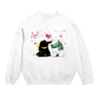 あくた˙ᴥ˙のくまふらーズ Crew Neck Sweatshirt