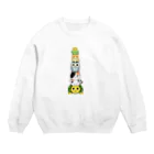 chicodeza by suzuriのアニマルタワ〜 Crew Neck Sweatshirt