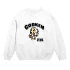 コジコジらんどのGODKEN ZEUS ロゴ有ベーシック Crew Neck Sweatshirt