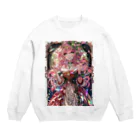 シロクマペンギンのローズプリンセス（プレミアムバージョン） Crew Neck Sweatshirt