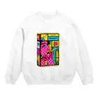 わっふるアートのネオ・シガレットボックス Crew Neck Sweatshirt