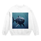 asuto_20のローポリ風マンボウ Crew Neck Sweatshirt