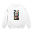 rimonennファミリーの自然の神様 Crew Neck Sweatshirt