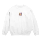 Ken17の車が行き交う都市を歩くキリン Crew Neck Sweatshirt