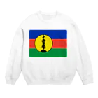 お絵かき屋さんのニューカレドニアの国旗 Crew Neck Sweatshirt