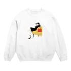 がーるずしょっぷのアートガール Crew Neck Sweatshirt