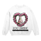 ZKBクエストSHOPのZOO BRIDE（アルパカ①） Crew Neck Sweatshirt