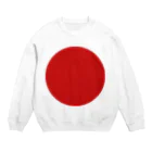 お絵かき屋さんの日本の国旗 Crew Neck Sweatshirt