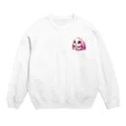 canneleのピンクウサギ Crew Neck Sweatshirt