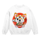 World_Teesのこのかわいいコーギーは、ラーメンやアニメが大好きな、10代の女の子に最適なプレゼントです。 Crew Neck Sweatshirt