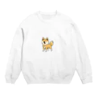 slowlifecreateの柴犬の「しば」 Crew Neck Sweatshirt