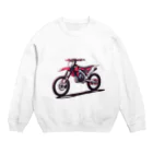 Bikers' Galleryのオフロードバイク デザイン モトクロス  Crew Neck Sweatshirt