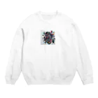 のだまクリエイターズらぼの近未来アート Crew Neck Sweatshirt