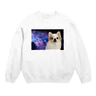 ポメラニアンめいの宇宙犬(ポメラニアン) Crew Neck Sweatshirt