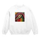 【生涯独身】僕と♀猫アテナのブランケット猫 Crew Neck Sweatshirt