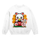 浅草にゃんにゃんベイビーの浅草にゃんにゃんベイビー２ Crew Neck Sweatshirt