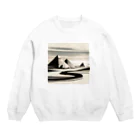 Hey和のピラミッド　世界遺産　日本風 Crew Neck Sweatshirt