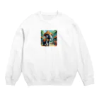 South East Asia culture shopの【東南アジアのカルチャーシリーズ】タイの象さん Crew Neck Sweatshirt