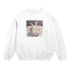 nakayan33のアイスカップうさ Crew Neck Sweatshirt