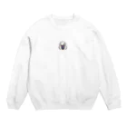 horidesuのドット絵の白髪ロング美少女 Crew Neck Sweatshirt