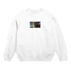 ADOのこちらを見つめる猫 Crew Neck Sweatshirt