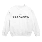 せたが屋さんの世田谷グッズ　ブラックlive in setagayaロゴ（setagaya item） Crew Neck Sweatshirt