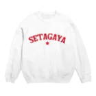 せたが屋さんの世田谷グッズ　レッドロゴ（setagaya item） Crew Neck Sweatshirt