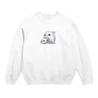 しんすけのイルカの親子 Crew Neck Sweatshirt