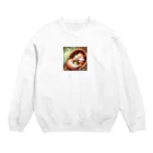 Yama_49のくつろぎリス Crew Neck Sweatshirt