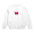 いらすとのおみせのカニだよ Crew Neck Sweatshirt