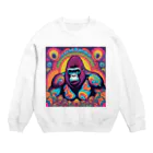 ショップAZUのゴリラゴリラゴリラ Crew Neck Sweatshirt