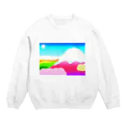 Noriko.lの富士山 Crew Neck Sweatshirt