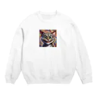 crazy_x_crazyのクレイジーキャット Crew Neck Sweatshirt