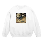 nico251の光り輝く金色の夜 Crew Neck Sweatshirt