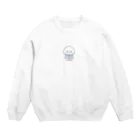 わくわく海の雑貨屋のゆるゆるクラゲちゃん Crew Neck Sweatshirt