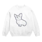 コーギーさん(◍•㉦•◍)๑ﾜﾝ!の可愛いベロ出しコーギー Crew Neck Sweatshirt