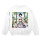 かるるんショップの夏と南国と休日と Crew Neck Sweatshirt