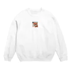 naftethの柴犬のとらさん Crew Neck Sweatshirt