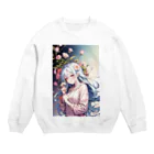 🐋うくはのお店の花と君7 Crew Neck Sweatshirt