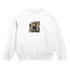 けいちゃんショップのスケートボードの犬 グッズ Crew Neck Sweatshirt