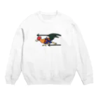 しもべ(鶏勉強中)のいっけなーい遅刻遅刻ー！地鶏 Crew Neck Sweatshirt