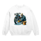 shime_savaの骨の髄まで愛車を磨く！ Crew Neck Sweatshirt