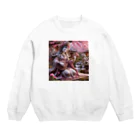 うりこみ屋の芸能の女神弁財天さま Crew Neck Sweatshirt