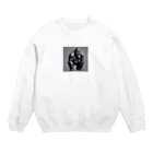 himajinseijin01のピクセルアート THE・ゴリラ Crew Neck Sweatshirt