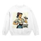 AMERICAN BARのアメコミ風バーテンダー Crew Neck Sweatshirt